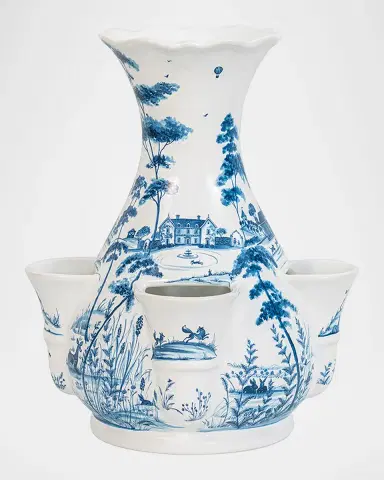 Juliska Country Estate Delft Blue Tulipiere Vase | Thumbnail 4 Juliska Country Estate Delft Blue Tulipiere Vase | Thumbnail 4