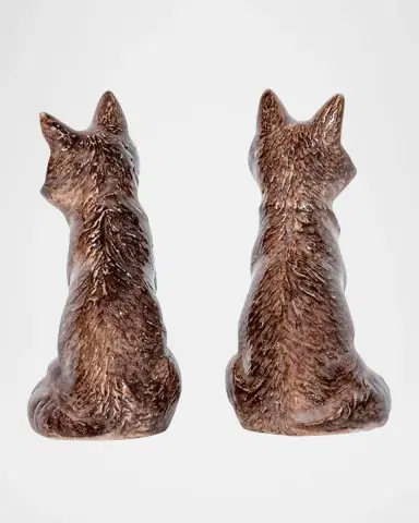 Juliska Clever Creatures Louis and Marie Fox Salt and Pepper Shakers | Thumbnail 3 Juliska Clever Creatures Louis and Marie Fox Salt and Pepper Shakers | Thumbnail 3