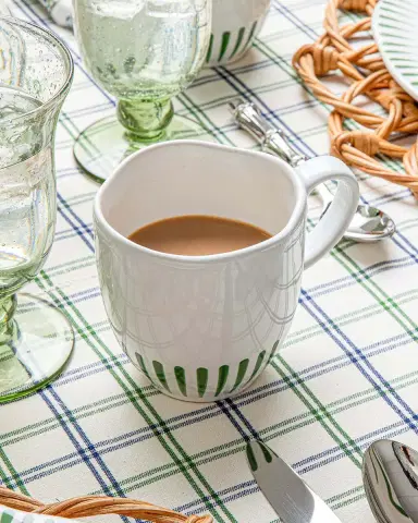 Juliska Sitio Stripe Basil 4-Piece Place Setting, Service for 1 | Thumbnail 2 Juliska Sitio Stripe Basil 4-Piece Place Setting, Service for 1 | Thumbnail 2
