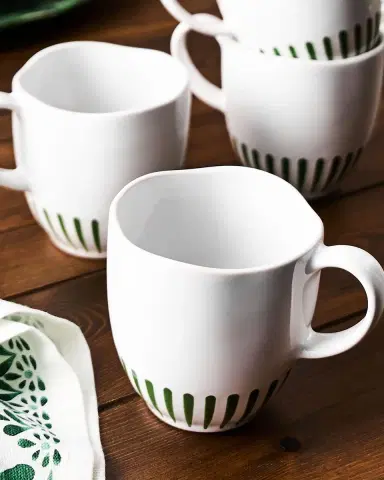 Juliska Sitio Stripe Basil 4-Piece Place Setting, Service for 1 | Thumbnail 3 Juliska Sitio Stripe Basil 4-Piece Place Setting, Service for 1 | Thumbnail 3