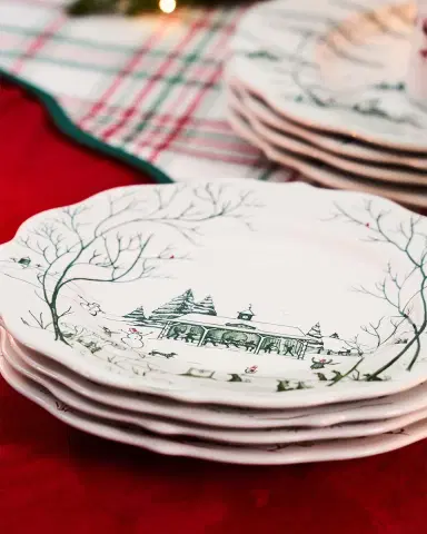Juliska Country Estate Winter Frolic Dessert/Salad Plate, Evergreen | Thumbnail 4 Juliska Country Estate Winter Frolic Dessert/Salad Plate, Evergreen | Thumbnail 4