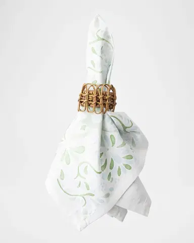 Juliska Provence Rattan Whitewash Napkin Rings, Set of 4 | Thumbnail 2 Juliska Provence Rattan Whitewash Napkin Rings, Set of 4 | Thumbnail 2