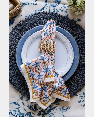 Juliska Provence Rattan Whitewash Napkin Rings, Set of 4 | Thumbnail 5 Juliska Provence Rattan Whitewash Napkin Rings, Set of 4 | Thumbnail 5