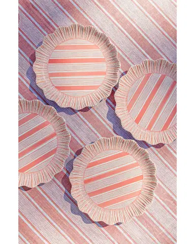 Juliska Cabana Stripe Melamine Dinner Plates | Thumbnail 3 Juliska Cabana Stripe Melamine Dinner Plates | Thumbnail 3