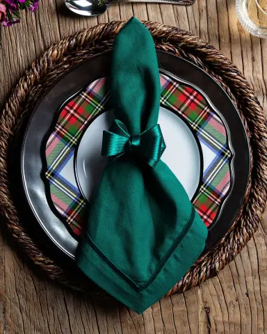 Juliska Tuxedo Stewart Tartan Napkin Rings, Set of 4 | Thumbnail 4 Juliska Tuxedo Stewart Tartan Napkin Rings, Set of 4 | Thumbnail 4