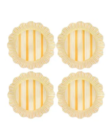 Juliska Cabana Stripe Melamine Dinner Plates | Thumbnail 1 Juliska Cabana Stripe Melamine Dinner Plates | Thumbnail 1