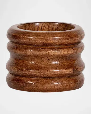 Juliska Bilbao Wood Napkin Rings, Set of 4 | Thumbnail 3 Juliska Bilbao Wood Napkin Rings, Set of 4 | Thumbnail 3
