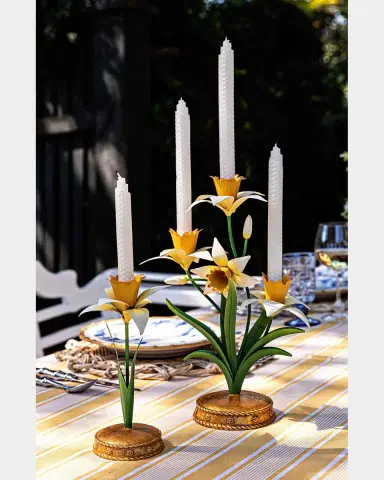 Juliska Meadow Walk Iris 14" Centerpiece Candelabra | Thumbnail 3 Juliska Meadow Walk Iris 14" Centerpiece Candelabra | Thumbnail 3