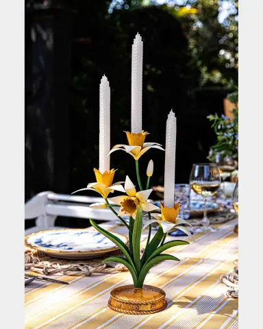 Juliska Meadow Walk Iris 14" Centerpiece Candelabra | Thumbnail 4 Juliska Meadow Walk Iris 14" Centerpiece Candelabra | Thumbnail 4