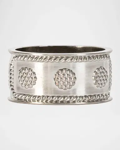 Juliska Berry & Thread Silver Napkin Ring, Set of 4 | Thumbnail 3 Juliska Berry & Thread Silver Napkin Ring, Set of 4 | Thumbnail 3