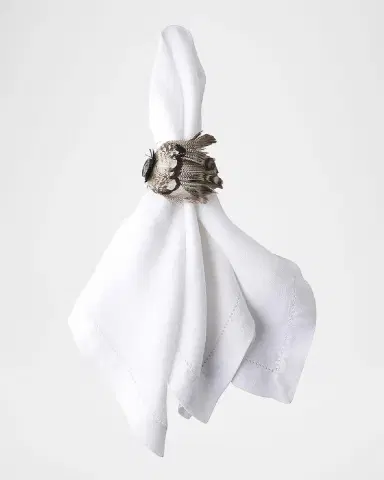 Juliska Feather Napkin Rings, Set of 4 | Thumbnail 2 Juliska Feather Napkin Rings, Set of 4 | Thumbnail 2