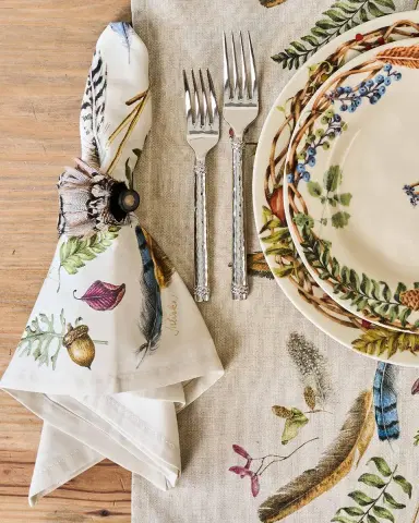 Juliska Feather Napkin Rings, Set of 4 | Thumbnail 4 Juliska Feather Napkin Rings, Set of 4 | Thumbnail 4