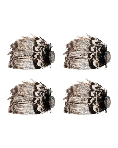 Juliska Feather Napkin Rings, Set of 4 | Thumbnail 1 Juliska Feather Napkin Rings, Set of 4 | Thumbnail 1