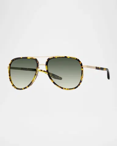 Barton Perreira Cani Titanium Aviator Sunglasses | Thumbnail 3 Barton Perreira Cani Titanium Aviator Sunglasses | Thumbnail 3