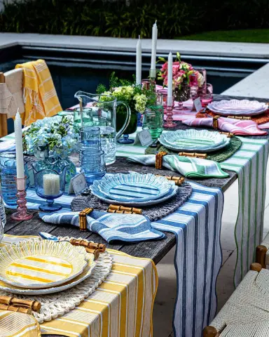 Juliska Cabana Stripe Melamine Dessert/Salad Plates | Thumbnail 5 Juliska Cabana Stripe Melamine Dessert/Salad Plates | Thumbnail 5