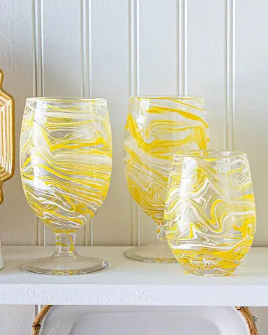 Juliska Puro Marbled Stemless Wine Glass, 15 oz. | Thumbnail 3 Juliska Puro Marbled Stemless Wine Glass, 15 oz. | Thumbnail 3