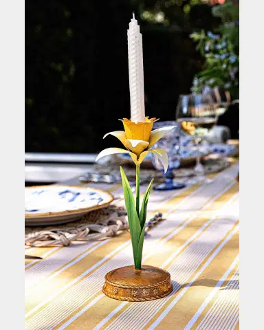 Juliska Meadow Walk Iris 9" Candlestick | Thumbnail 3 Juliska Meadow Walk Iris 9" Candlestick | Thumbnail 3