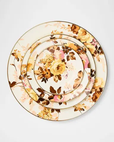 MacKenzie-Childs Wild Rose White Serving Platter | Thumbnail 2 MacKenzie-Childs Wild Rose White Serving Platter | Thumbnail 2