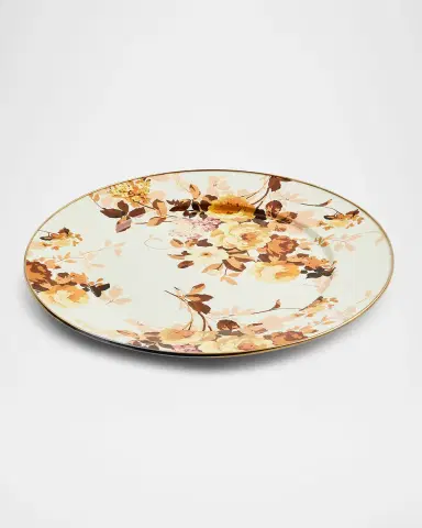 MacKenzie-Childs Wild Rose White Serving Platter | Thumbnail 3 MacKenzie-Childs Wild Rose White Serving Platter | Thumbnail 3