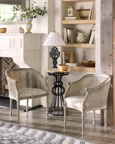 MacKenzie-Childs Sterling Check Perfetto Accent Chair | Thumbnail 2 MacKenzie-Childs Sterling Check Perfetto Accent Chair | Thumbnail 2