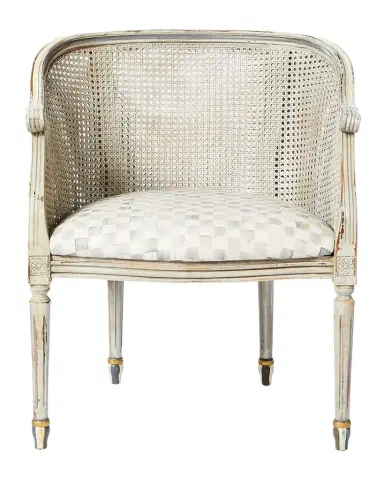 MacKenzie-Childs Sterling Check Perfetto Accent Chair | Thumbnail 1 MacKenzie-Childs Sterling Check Perfetto Accent Chair | Thumbnail 1