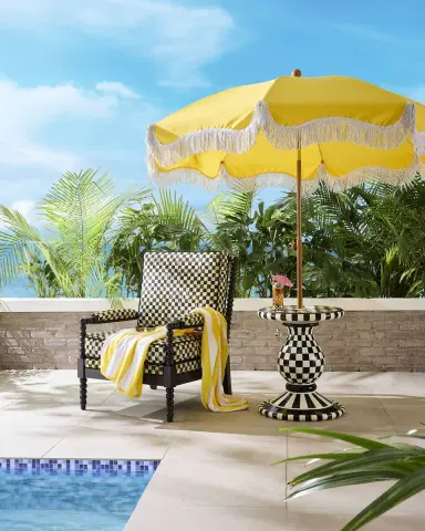 MacKenzie-Childs Outdoor Courtly Umbrella Stand Side Table | Thumbnail 5 MacKenzie-Childs Outdoor Courtly Umbrella Stand Side Table | Thumbnail 5