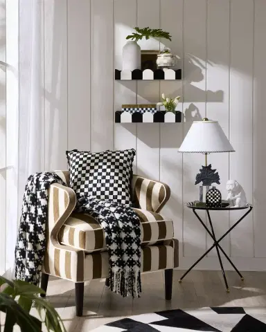 MacKenzie-Childs Tilt Top Black Tripod Table | Thumbnail 4 MacKenzie-Childs Tilt Top Black Tripod Table | Thumbnail 4