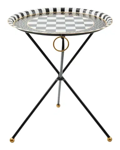 MacKenzie-Childs Tilt Top Black Tripod Table | Thumbnail 1 MacKenzie-Childs Tilt Top Black Tripod Table | Thumbnail 1