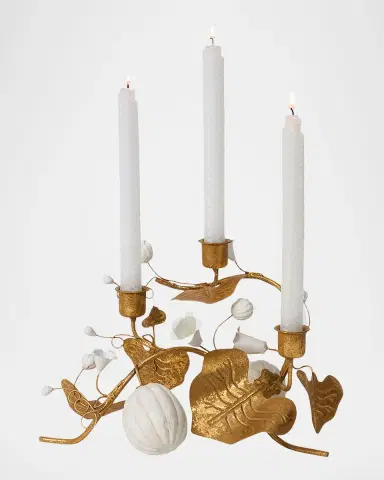 Juliska Forest Walk Pumpkin & Vine Triple Candlestick Holder | Thumbnail 2 Juliska Forest Walk Pumpkin & Vine Triple Candlestick Holder | Thumbnail 2