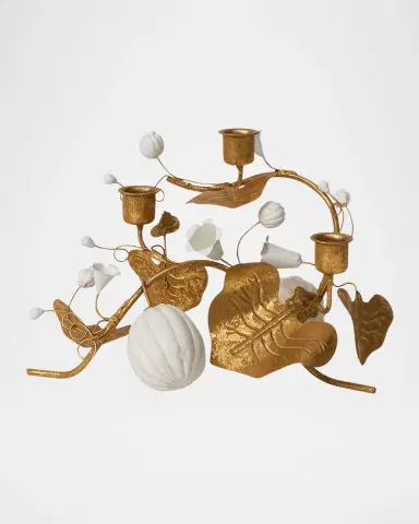Juliska Forest Walk Pumpkin & Vine Triple Candlestick Holder | Thumbnail 4 Juliska Forest Walk Pumpkin & Vine Triple Candlestick Holder | Thumbnail 4