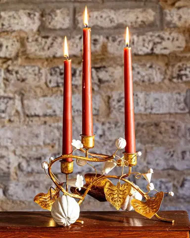Juliska Forest Walk Pumpkin & Vine Triple Candlestick Holder | Thumbnail 1 Juliska Forest Walk Pumpkin & Vine Triple Candlestick Holder | Thumbnail 1