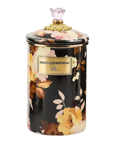 MacKenzie-Childs Wild Rose Mocha Large Canister | Thumbnail 1 MacKenzie-Childs Wild Rose Mocha Large Canister | Thumbnail 1