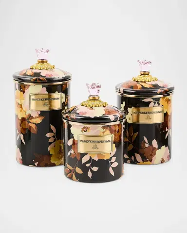 MacKenzie-Childs Wild Rose Mocha Small Canister | Thumbnail 2 MacKenzie-Childs Wild Rose Mocha Small Canister | Thumbnail 2