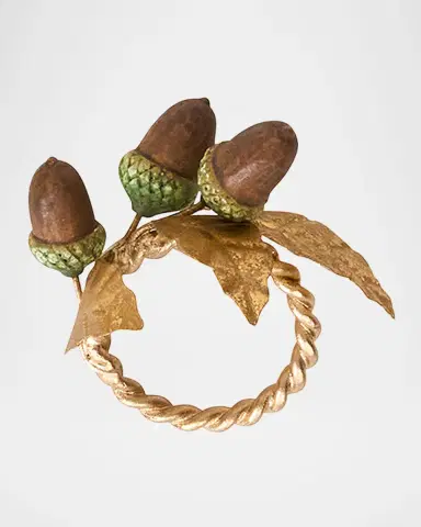 Juliska Forest Walk Acorn Napkin Rings, Set of 4 | Thumbnail 2 Juliska Forest Walk Acorn Napkin Rings, Set of 4 | Thumbnail 2