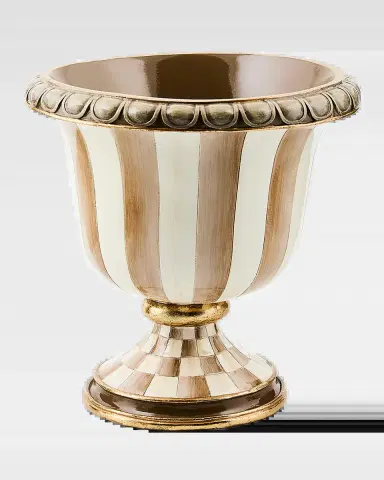 MacKenzie-Childs Mocha Stripe Tabletop Urn | Thumbnail 2 MacKenzie-Childs Mocha Stripe Tabletop Urn | Thumbnail 2