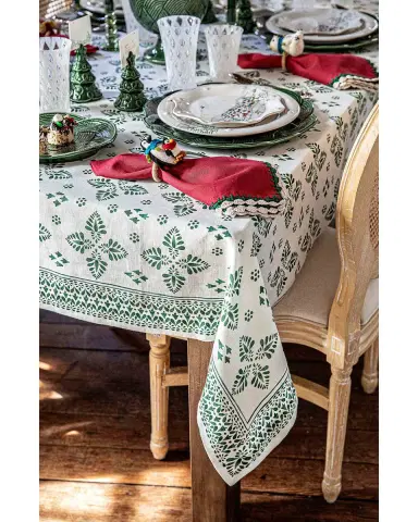 Juliska Iberian Border Tablecloth, 60" x 120" | Thumbnail 1 Juliska Iberian Border Tablecloth, 60" x 120" | Thumbnail 1
