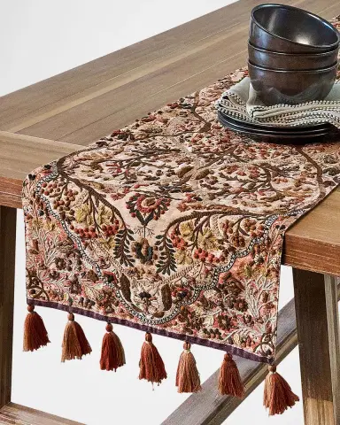 Juliska Willa Embroidered Table Runner, 18" x 90" | Thumbnail 3 Juliska Willa Embroidered Table Runner, 18" x 90" | Thumbnail 3