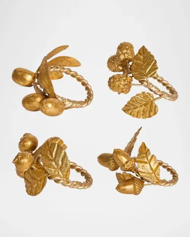 Juliska Forest Walk Leaf Assorted Napkin Rings, Set of 4 | Thumbnail 2 Juliska Forest Walk Leaf Assorted Napkin Rings, Set of 4 | Thumbnail 2