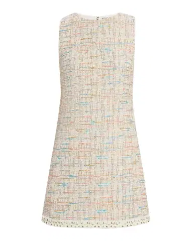 Alice + Olivia Clyde Tweed A-Line Shift Dress | Thumbnail 1 Alice + Olivia Clyde Tweed A-Line Shift Dress | Thumbnail 1