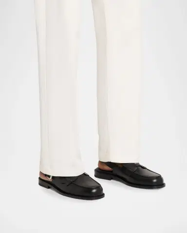 Christian Louboutin Men's The Asclepius Leather Sling Loafers | Thumbnail 2 Christian Louboutin Men's The Asclepius Leather Sling Loafers | Thumbnail 2
