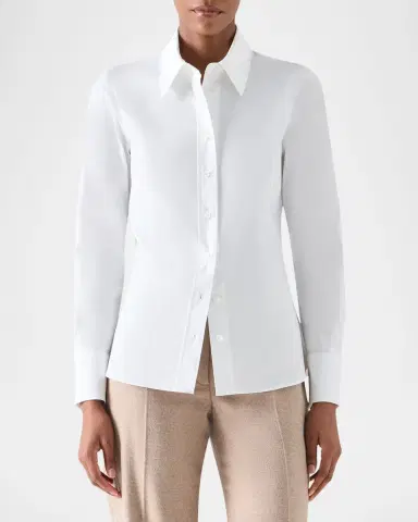 Akris punto Cotton Poplin Shirt | Thumbnail 4 Akris punto Cotton Poplin Shirt | Thumbnail 4