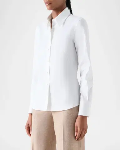 Akris punto Cotton Poplin Shirt | Thumbnail 6 Akris punto Cotton Poplin Shirt | Thumbnail 6