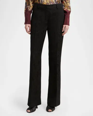Etro Floral Jacquard Straight-Leg Trousers | Thumbnail 3 Etro Floral Jacquard Straight-Leg Trousers | Thumbnail 3