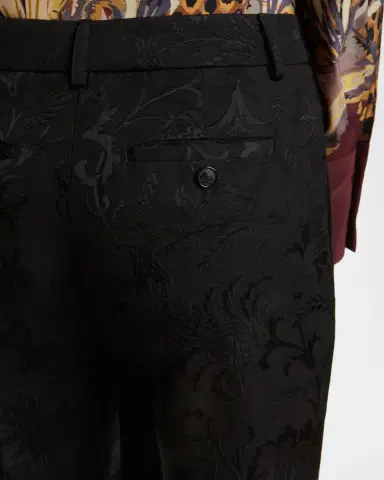 Etro Floral Jacquard Straight-Leg Trousers | Thumbnail 4 Etro Floral Jacquard Straight-Leg Trousers | Thumbnail 4