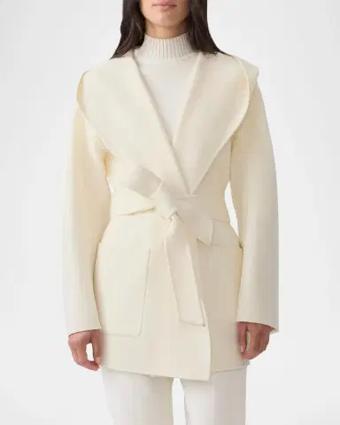 Mackage Paya Double-Face Wool Wrap Coat | Thumbnail 4 Mackage Paya Double-Face Wool Wrap Coat | Thumbnail 4