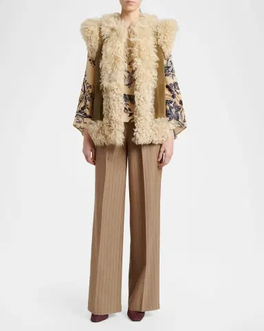 Etro Floral-Print Silk Flare-Sleeve Top | Thumbnail 2 Etro Floral-Print Silk Flare-Sleeve Top | Thumbnail 2