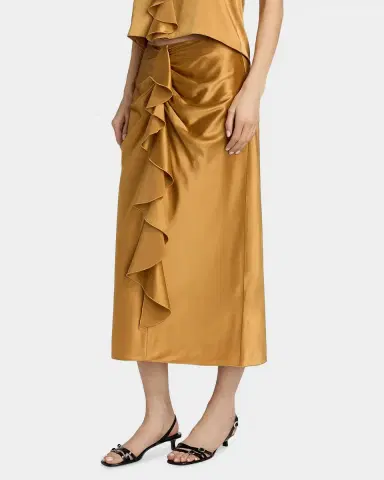 Cinq à Sept Cynthia Silk Midi Skirt | Thumbnail 7 Cinq à Sept Cynthia Silk Midi Skirt | Thumbnail 7
