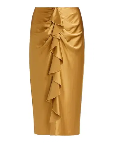 Cinq à Sept Cynthia Silk Midi Skirt | Thumbnail 1 Cinq à Sept Cynthia Silk Midi Skirt | Thumbnail 1