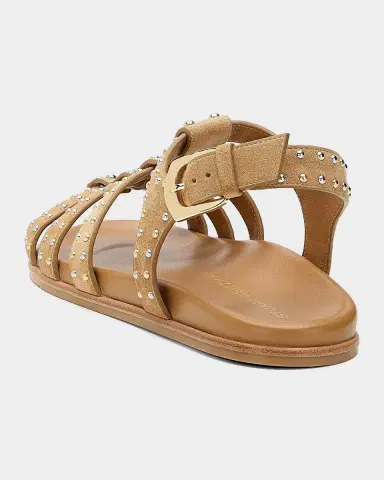 Stuart Weitzman Perry Studded Suede Fisherman Sandals | Thumbnail 2 Stuart Weitzman Perry Studded Suede Fisherman Sandals | Thumbnail 2