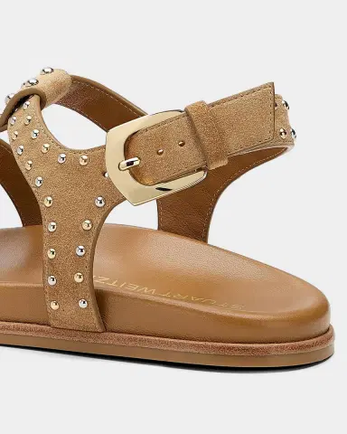 Stuart Weitzman Perry Studded Suede Fisherman Sandals | Thumbnail 3 Stuart Weitzman Perry Studded Suede Fisherman Sandals | Thumbnail 3